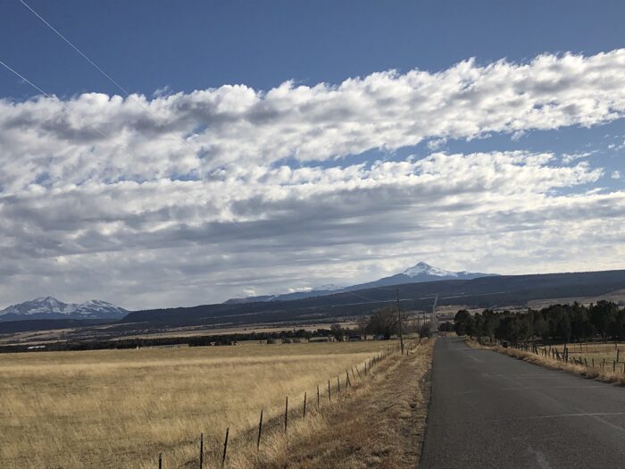 A highway cutting through the open plains